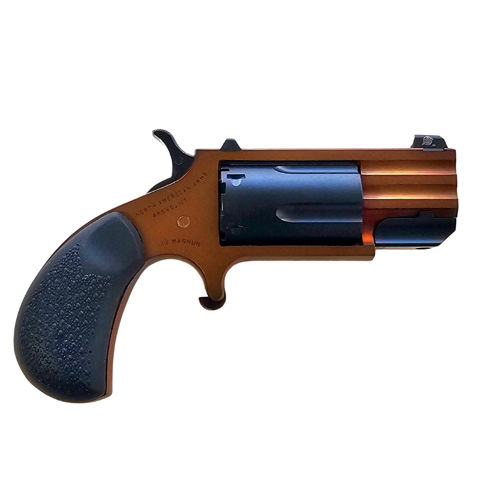 NAA Pug Dusk Mini-Revolver .22 Mag 1 In 5-Round Orange/Blue Grip - NAA - 22 Magnum