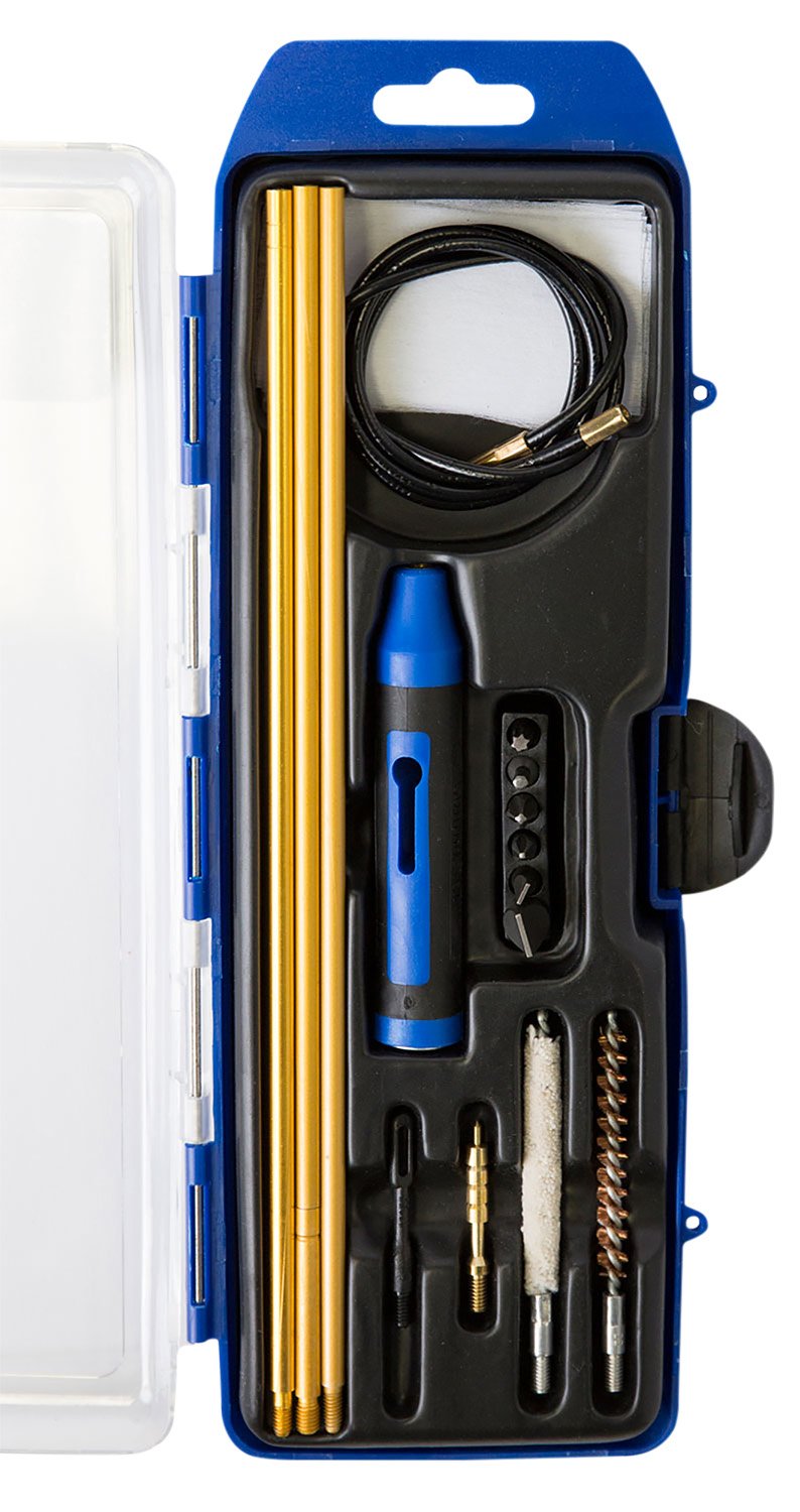 DAC GunMaster GM22HY .22 CAL 16 In Black/Blue Hybrid Cleaning Kit - DAC - .22 CAL