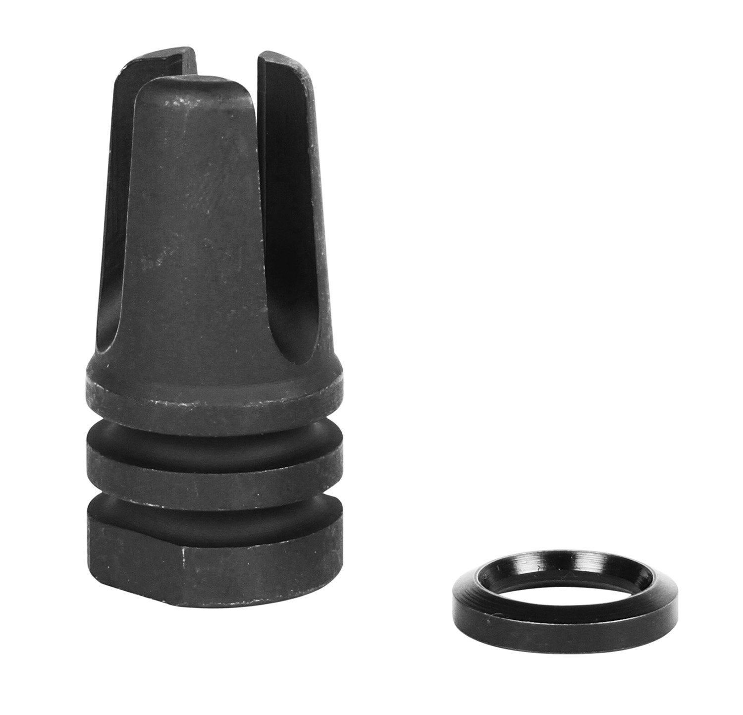 LBE Unlimited Three Prong Flash Hider 5.56 NATO with Crush Washer - LBE Unlimited