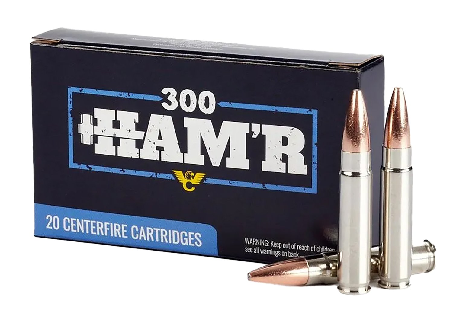 Wilson Combat 300 HAM'R 135 Grain Nickel Cased 20 Round Box - Wilson Combat - 300 HAM'R