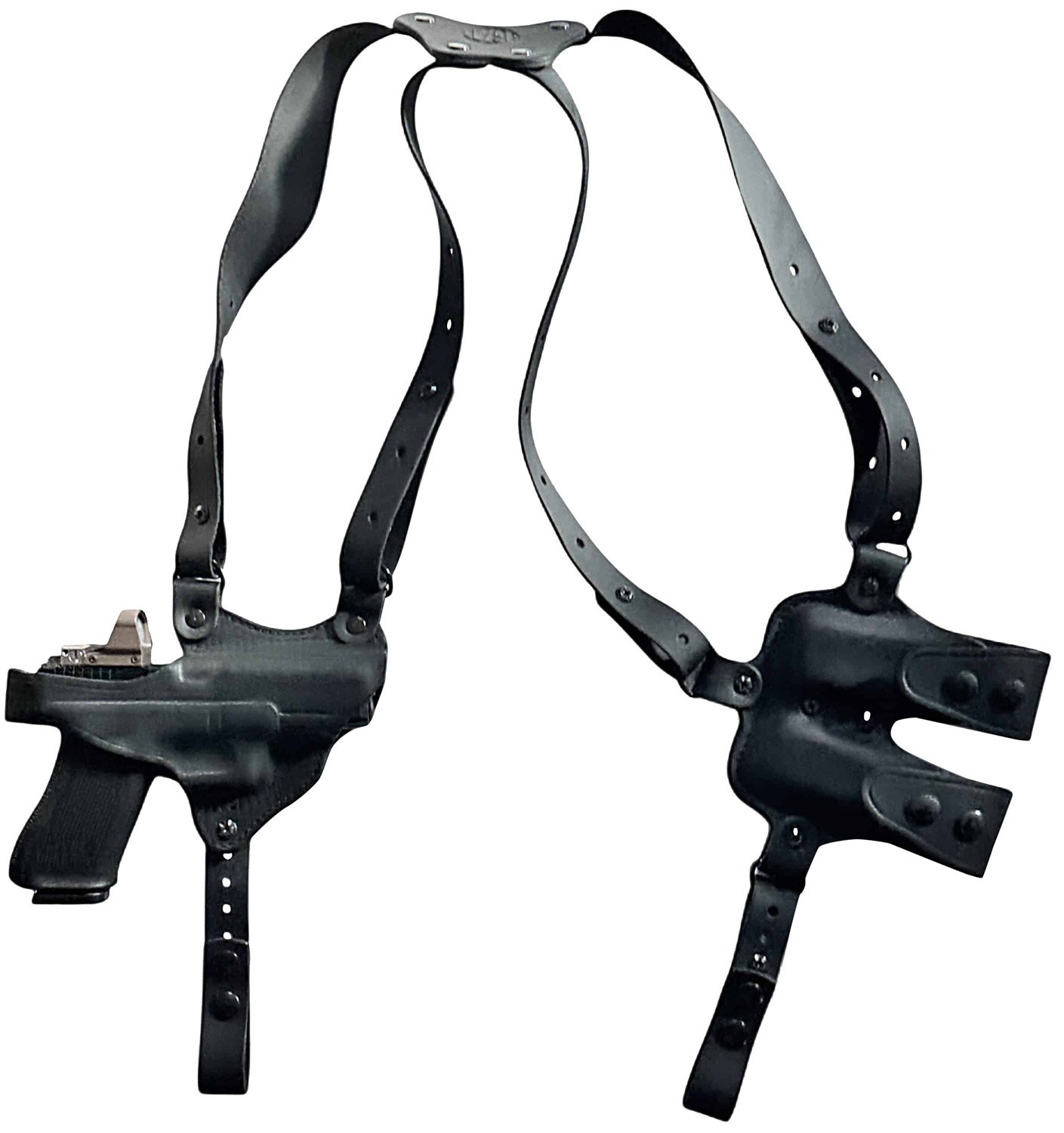 1791 Gunleather NSS-2.4-SBL-H-R Sig P320 Optic Ready Shoulder Holster - 1791 Gunleather