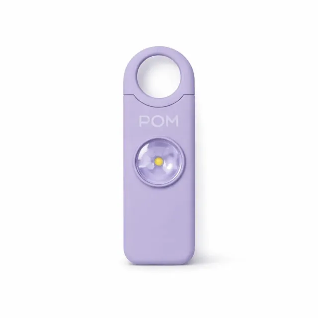 POM Industries PA-LVDR Personal Safety Alarm 130dB Lavender USB-C - POM Industries