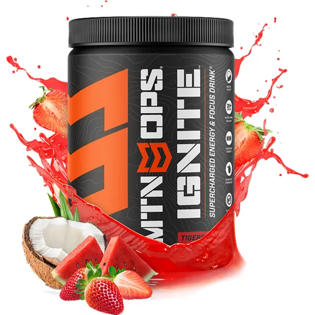 MTN OPS 1104490145 Ignite Tigers Blood Energy Drink, 20+ Hr Focus