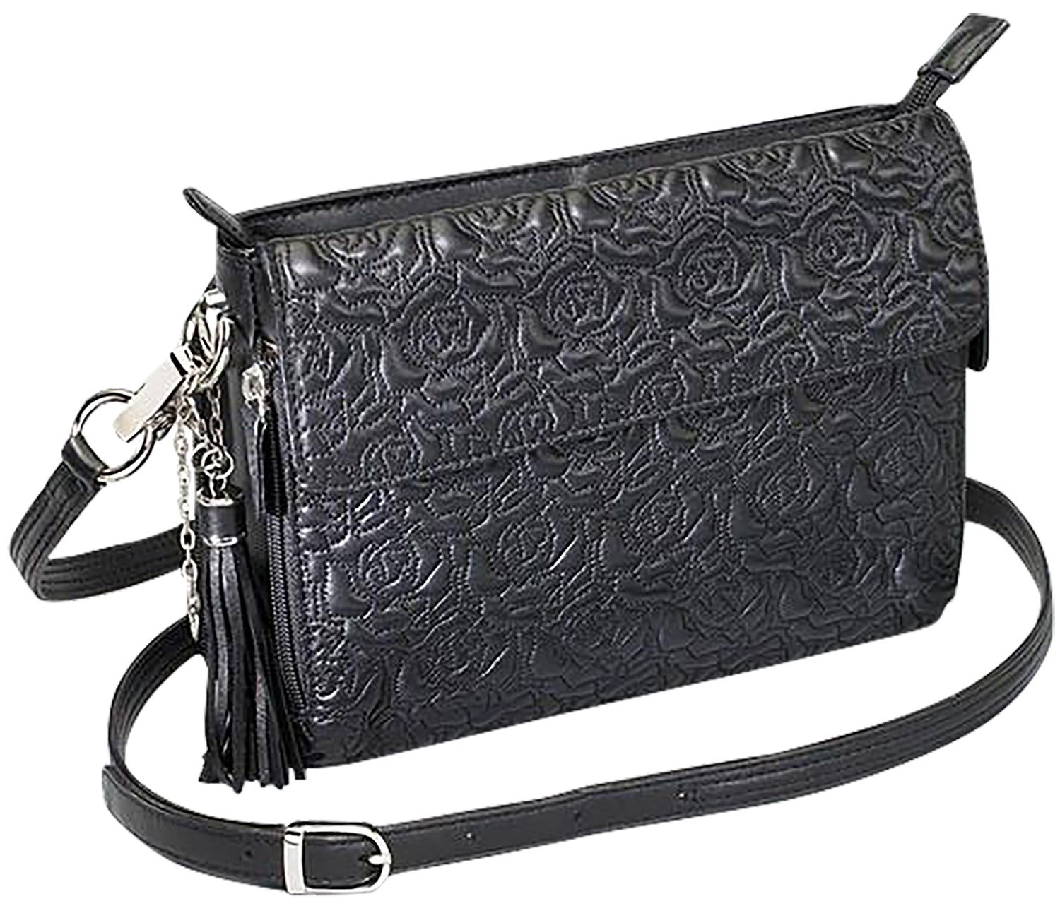 GTM GTM-10/BK Clutch Purse Embroidered Lambskin Black - GTM