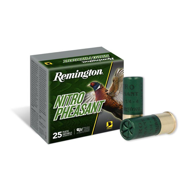 Remington Nitro Pheasant Upland 12 Gauge 2.75" 1 1/4 oz 4 Shot 25 Rounds