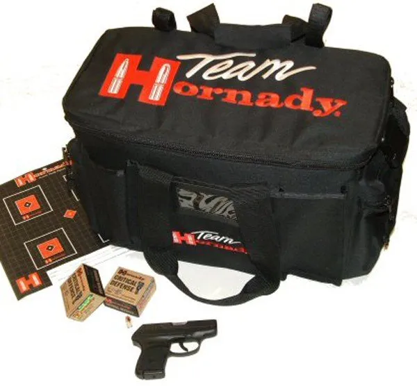 Buy Hornady 9919 Team Range BAG Black With RED Logo Nylon Large Compartment & online