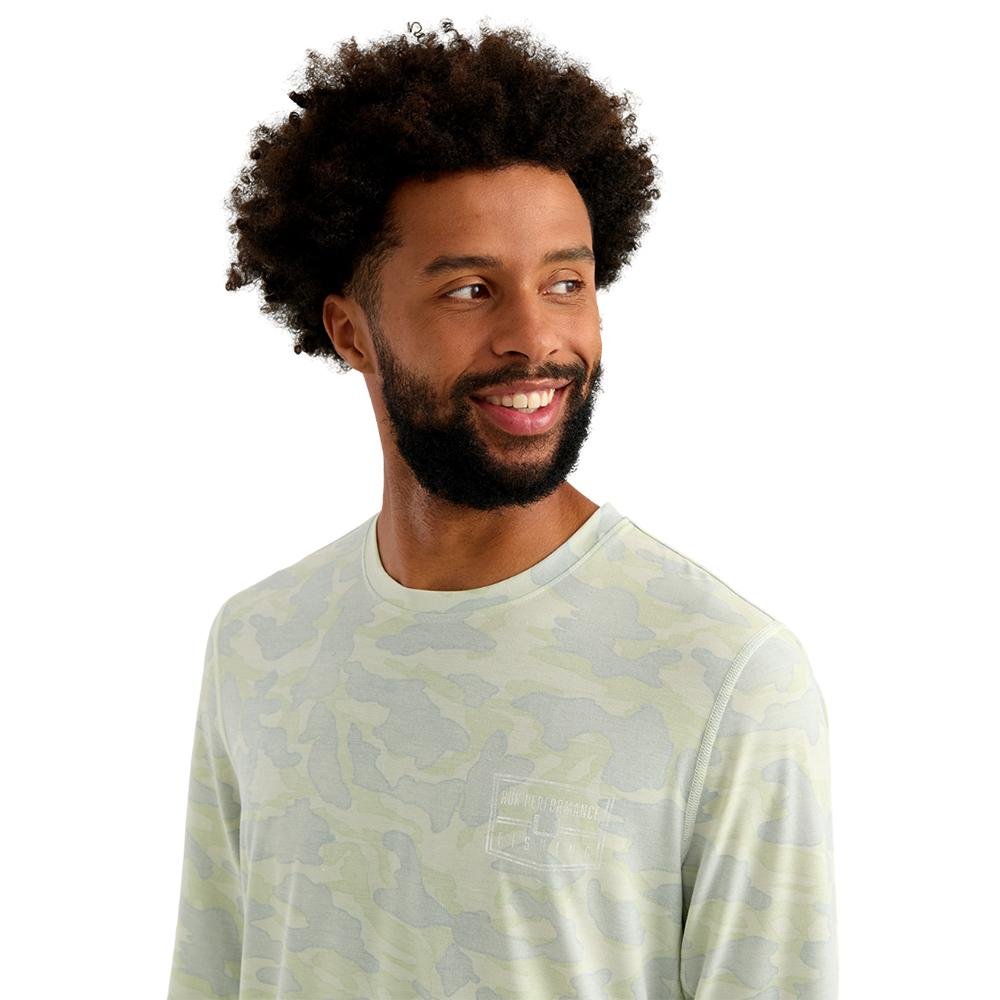 Huk Drift Performance Long Sleeve Shirt Pale Algae Medium - Marolina DBA HUK