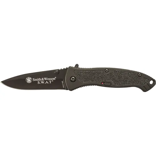 Smith & Wesson SWATMB Assisted 3.125" Black Blade Aluminum Handle - Smith & Wesson