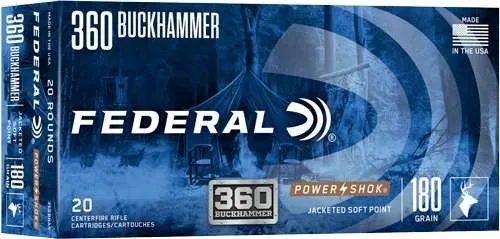 Buy Federal 360BHAS .360 Buckhammer 180 Grain JSP 20 Rounds Centerfire online