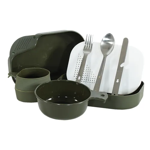 Voodoo Tactical Camper's Mess Kit Nesting Stainless Steel 10pc