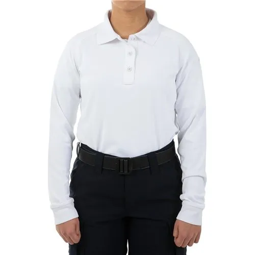 First Tactical W Performance LS Polo Long Sleeve Moisture-Wicking