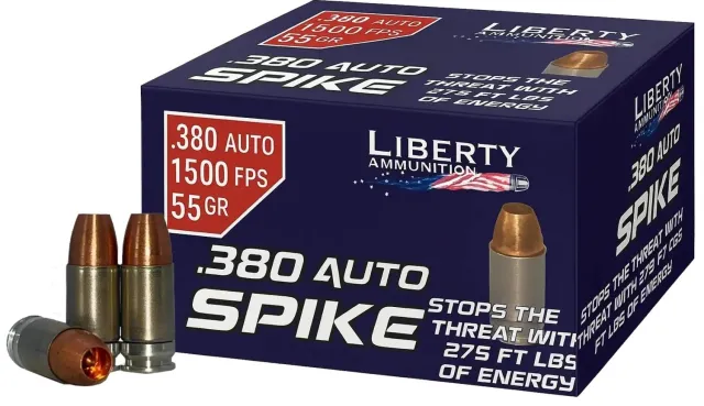LIB AMMO SPIKE 380ACP 55GR 20/10 - Liberty Ammo - .380 ACP