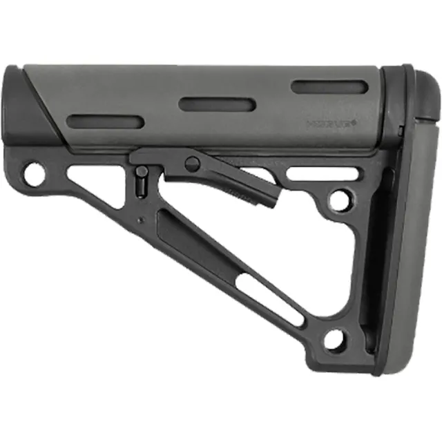 Hogue OverMolded Rifle Stock Mil-spec Collapsible AR-15 Gray 15540 - Hogue