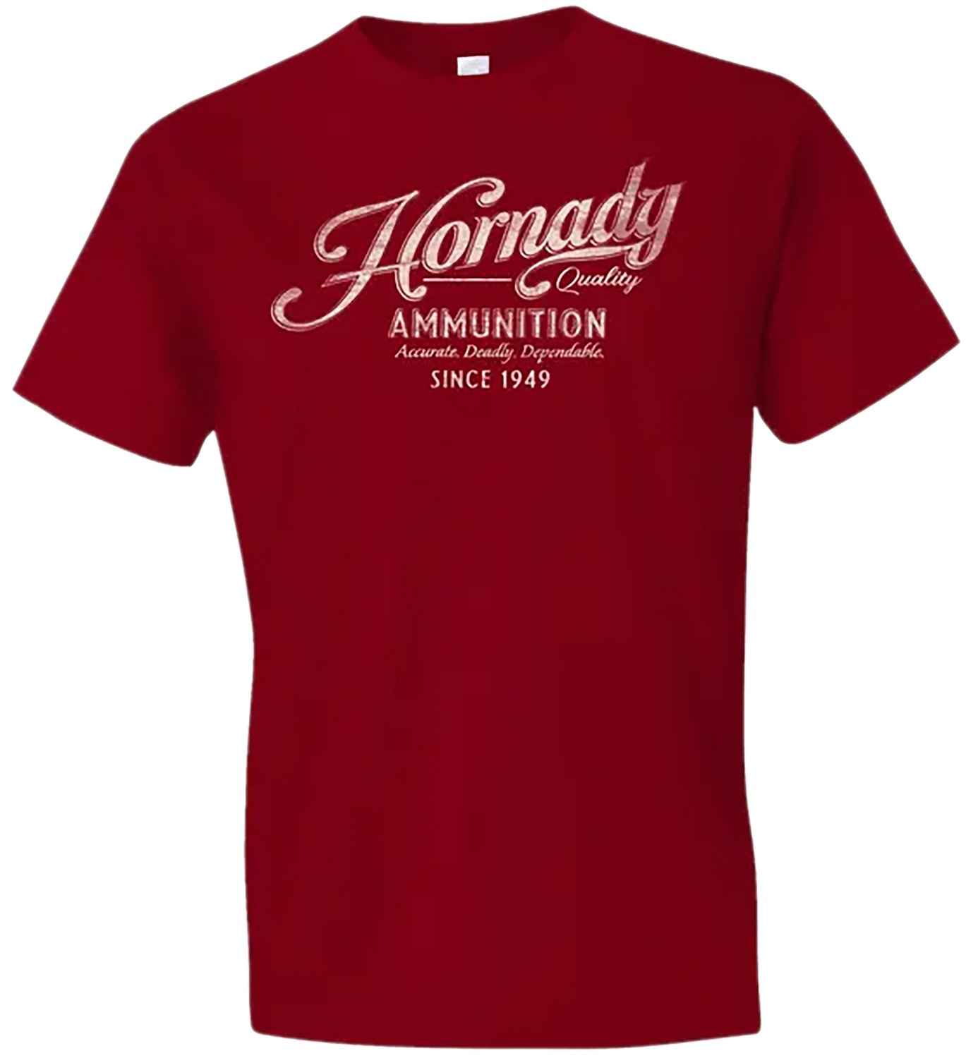 Buy HDESIGN 31875 Vintage Script Red Cotton Semi-Fitted T-Shirt 2XL online