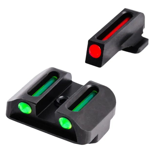 Buy TRUGLO TG131K Fiber-Optic Front/Rear Sights Red/Green Fits 1911 online
