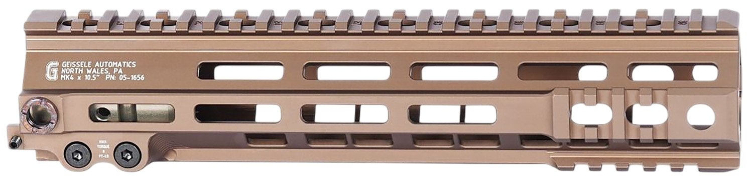 Geissele 05-1656S MK4 10.5" M-LOK Rail, DDC, 6061-T6 Aluminum, AR-15 - Geissele
