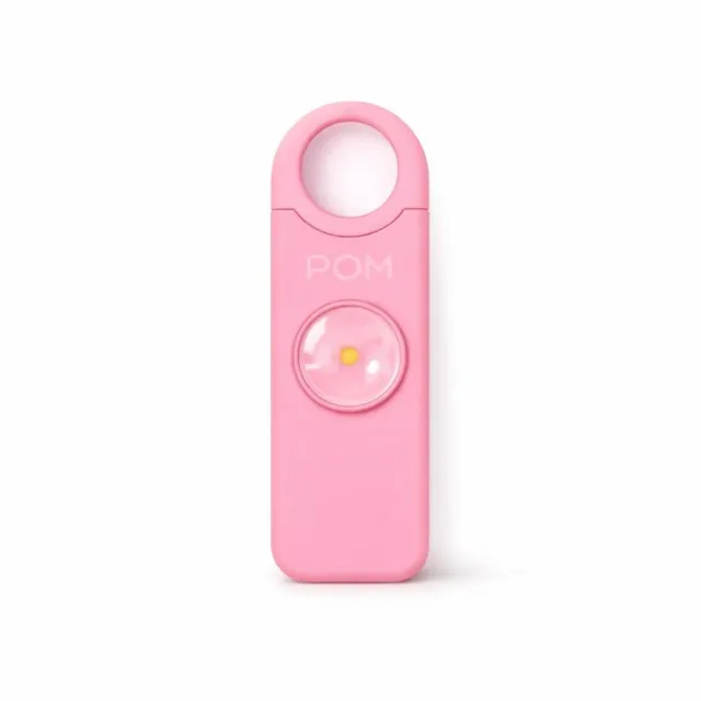 POM Industries PA-PNK 130dB USB-C Pink Rechargeable Safety Alarm - POM Industries
