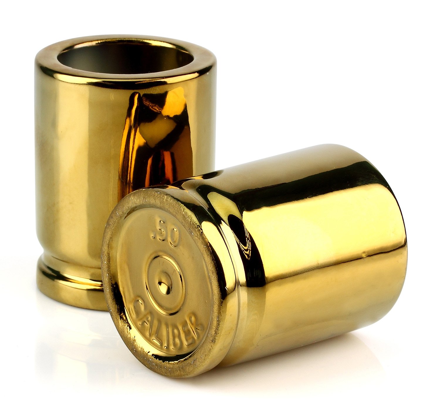 50 Caliber Bullet Shot Glasses - Ideal Gift for Gun Enthusiasts - Camp Chef
