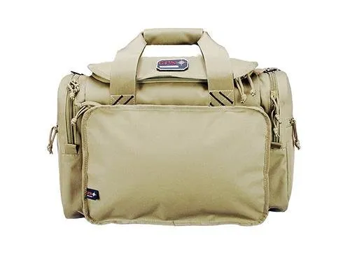 G Outdoors GPS-2014LRBT Large Range Bag Tan Holds 5 Handguns, Visual ID System