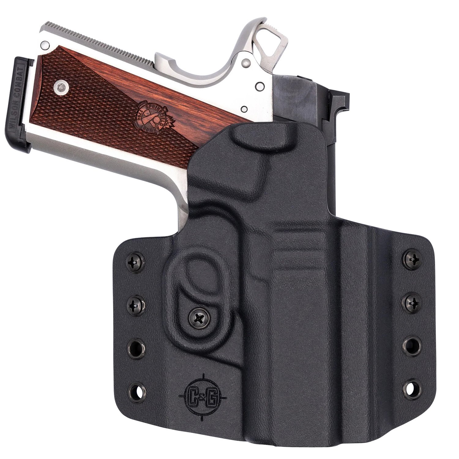 C&G Holsters 1862100 Covert OWB Black Kydex 1911 3.5 in Right Hand - C&G Holsters