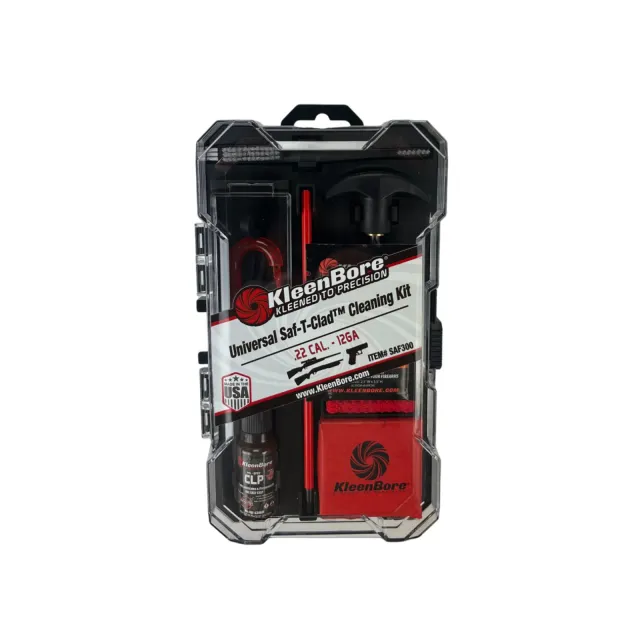 Kleen Bore SAF-T-CLAD Universal Cleaning Kit Multi-Caliber 22 10 In - Kleen Bore - 22