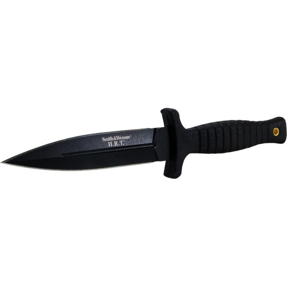 Buy Smith & Wesson H.R.T. False Edge Fixed Knife 4-7/10 Dagger Blade Black online