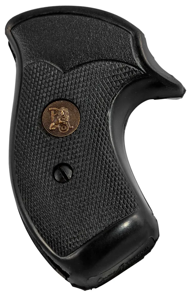 Pachmayr Compact Grip for S&W J Frame Round Butt Rubber Black 03254 - Pachmayr for sale at Bang-Bang Tactical