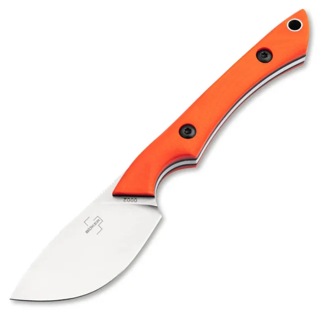 BOKER MUK 2.36 In Skinner Plain Blade Satin Finish Orange - BOKER