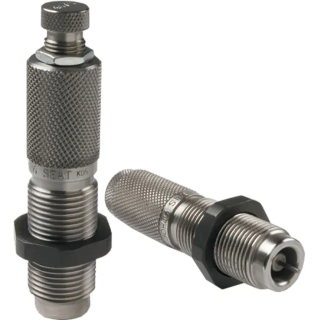 Lyman Rifle 2 Piece Die Set 30-06/7.62 x 63mm - Orange, Vented Sizing Die, Bullet Seating Die - Lyman - 30-06/7.62 x 63mm