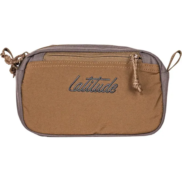 Latitude Outdoors Ranger Molle Pouch Large Gray Zip-Closure Durable Nylon - Latitude Outdoors
