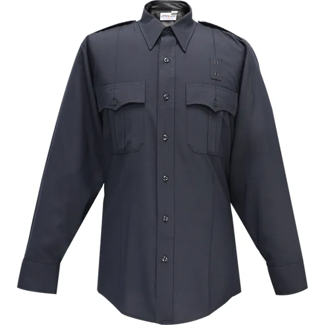 Flying Cross Justice Long Sleeve Shirt w/ Zipper LAPD Navy - Flying Cross
