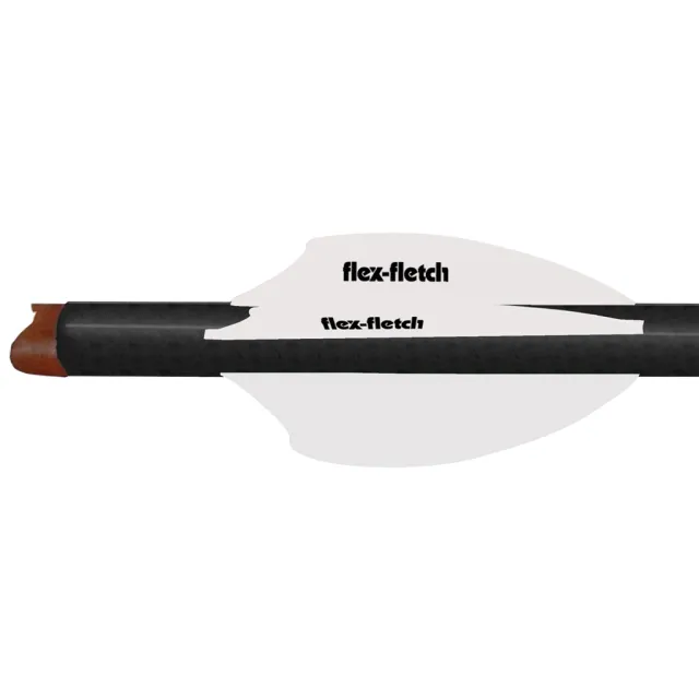 Flex Fletch SK-2-WHT-100 Vanes White 2" 100 Pack Durable No Flutter - Flex Fletch