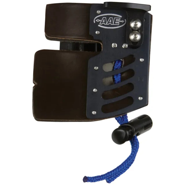 AAE CVCET211 Elite Finger Tab Medium RH Cordovan Face Aluminum Plate - Arizona Archery Enterprises