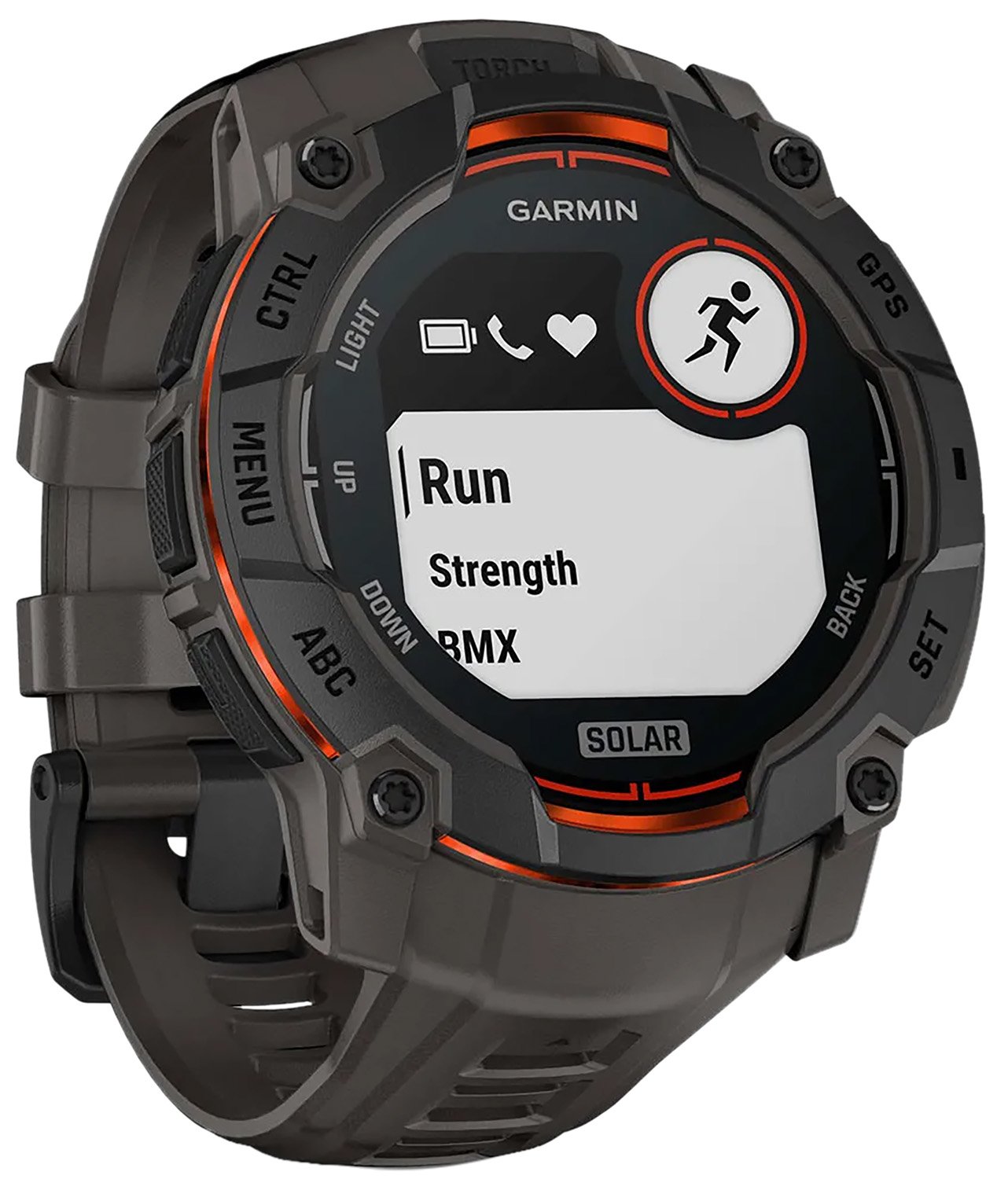 Garmin 010-02935-00 Instinct 3 Solar 50mm Black/Charcoal Watch - GARAYSAR