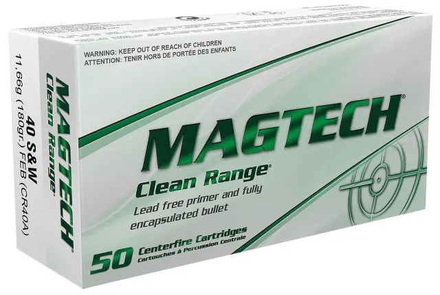 Magtech CR40A 40 S&W 180gr Flat Nose Fully Encapsulated 50ct - Magtech Ammunition - 40 S&W
