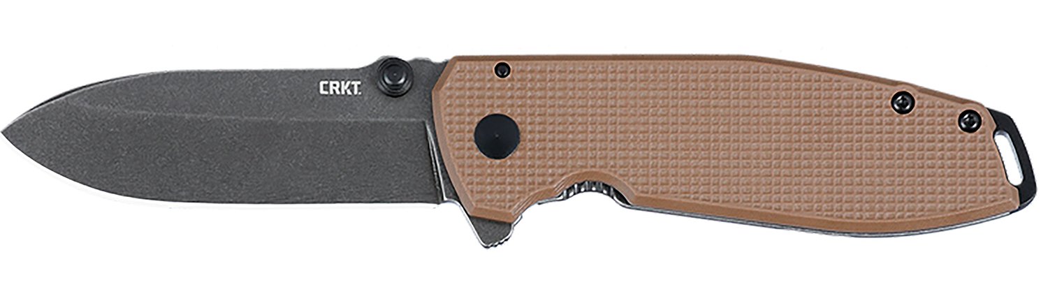 CRKT Squid Folding Knife 2.95" D2 Steel Brown G10 Handle - Columbia River Knife & Tool