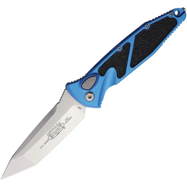 Microtech Socom Elite 161A-10BL 3.98 In T/E-A Stonewash Blue Alu Handle