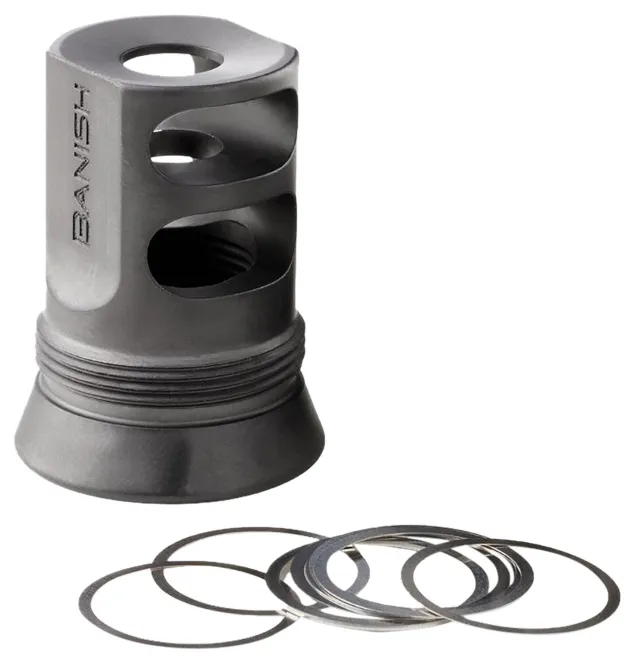Buy Banish Suppressors 4578 Muzzle Brake .30 Gold 1/2x28 Thread online
