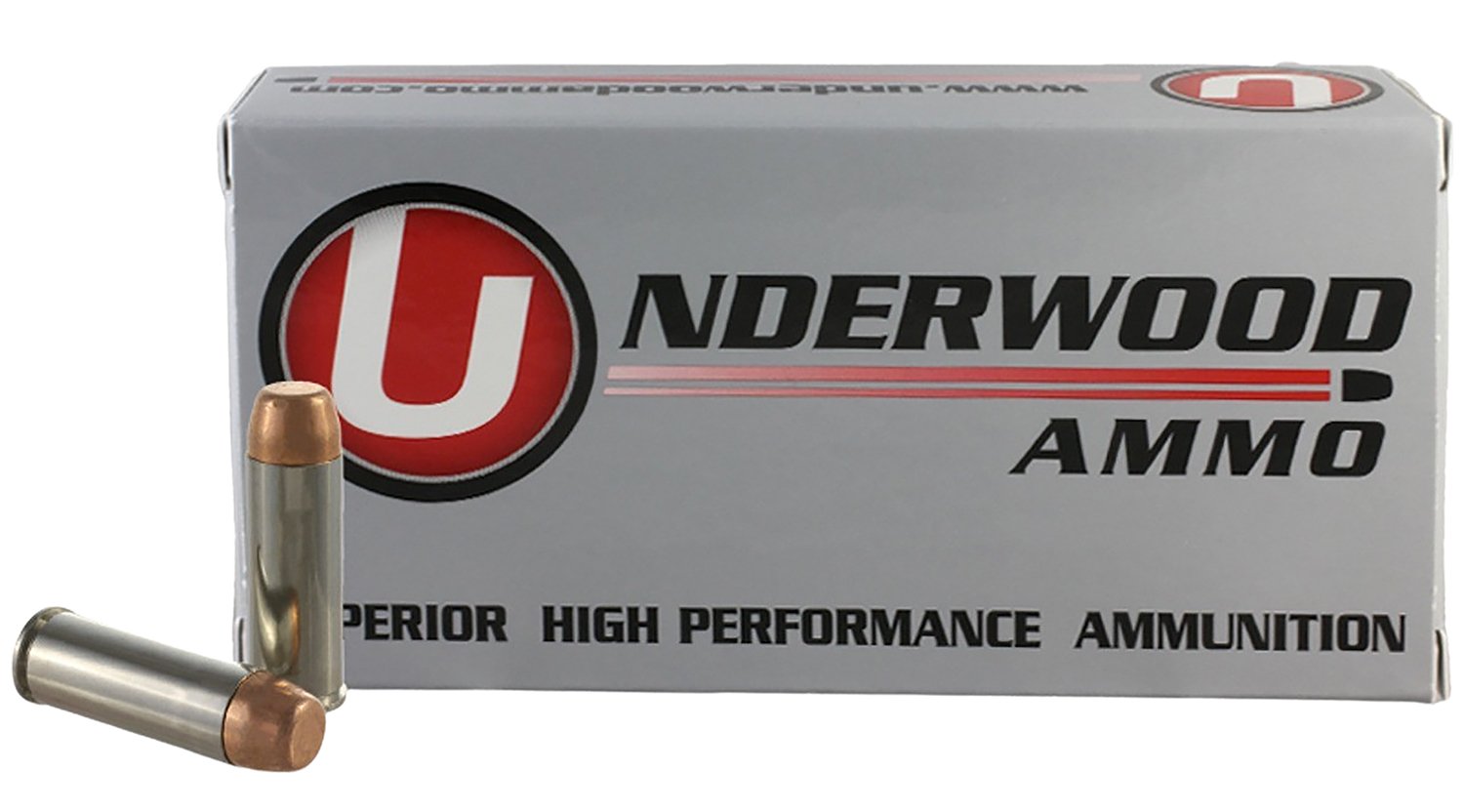 Underwood 432 .45 Colt 250gr FMJ Nickel-Plated Brass 50rd - Underwood Ammo - .45 Colt (.45 Long Colt)