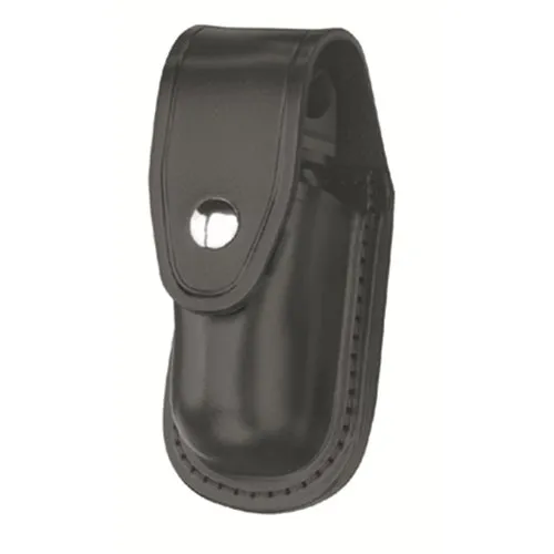 Gould & Goodrich MKIII Aerosol Case 681-3 Plain Black Silver Snap - GOULD_GOODRICH