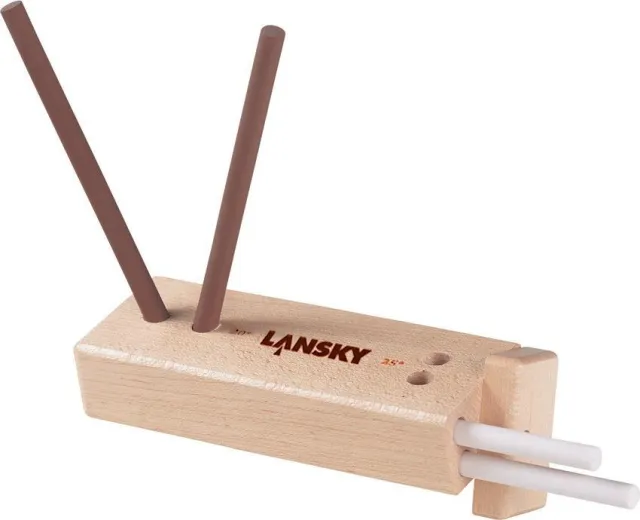 LANSKY LCD5D Standard Turn-Box Sharpener 4 Rods 5In Alumina Ceramic - LANSKY