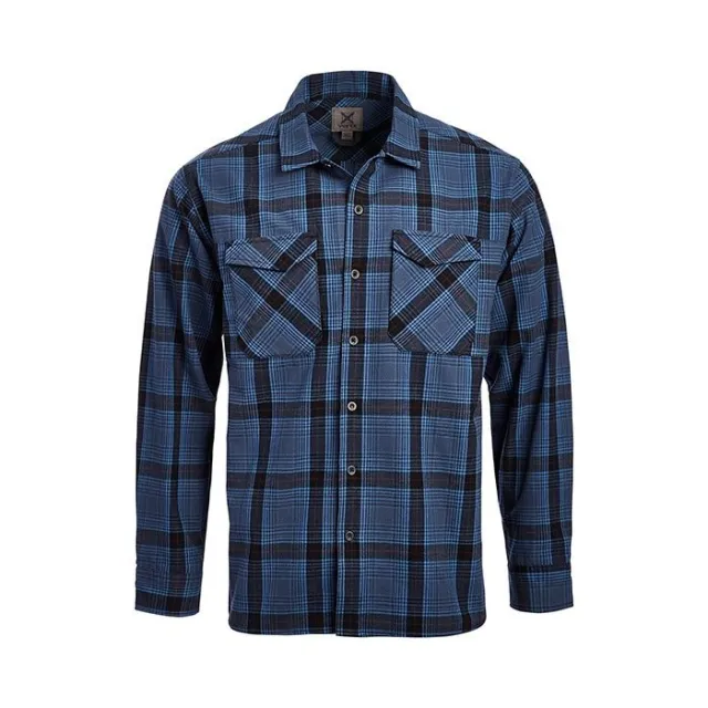 Vertx VTX1500 Flannel Shirt, Large, Blue Ridge Plaid, Canyon River - Vertx for sale at Bang-Bang Tactical