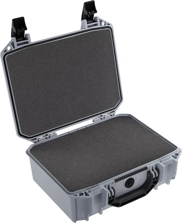 Pelican VCV200-0000-GRY Vault Medium Pistol Case with Foam Ghost Gray