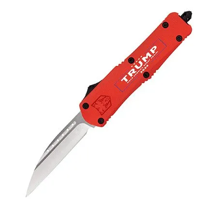 CobraTec Knives OTF FS-3 Medium Trump Red Wharncliffe PLN MTRP24REDWNS - CobraTec Knives