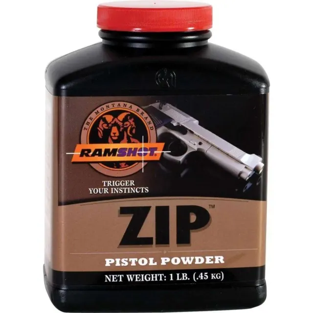 Ramshot Zip 1 lb Double-Base Propellant Handgun Powder Low Recoil - Accurate Powder Company