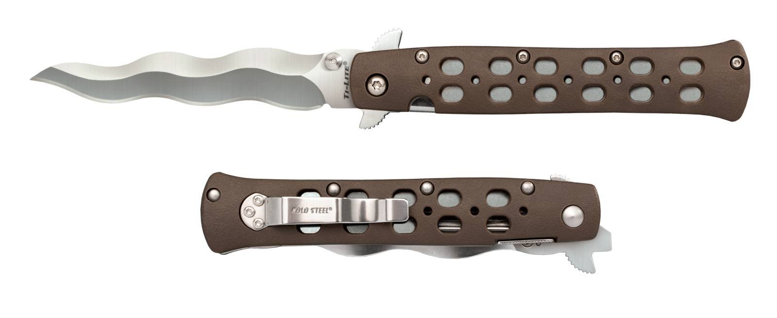 Cold Steel CS26SK4 Ti-Lite 4" Kris AUS-10A Blade Griv-Ex Handle - Cold Steel