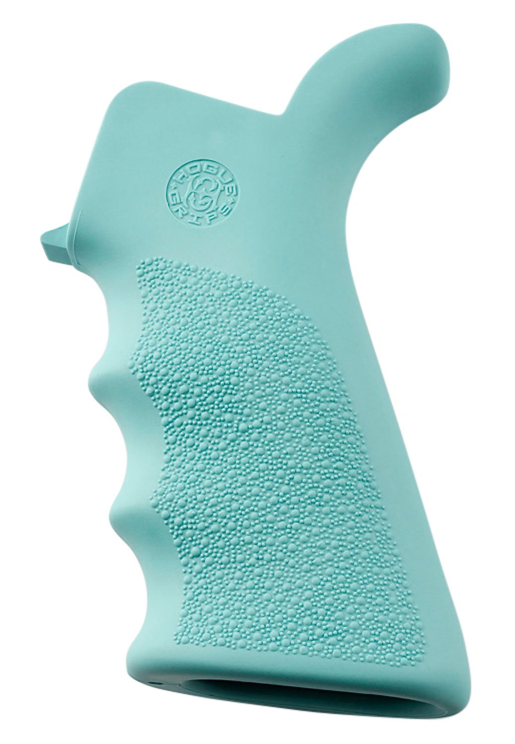 Hogue 13024 OverMolded Beavertail Grip Aqua Blue for AR-15 M16 - Hogue