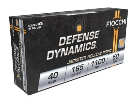 Buy Fiocchi Extrema 40 S&W 165gr JHP Ammo - 50 Rounds Box Defense Dynamics online