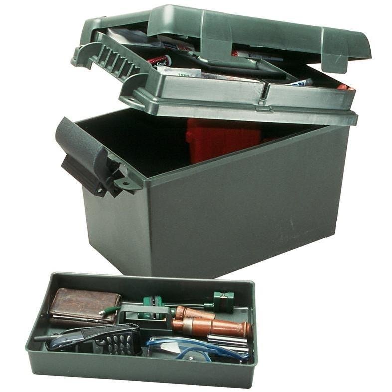 Sportsmen's Plus Utility Dry Box - Forest Green - 15" x 8.8" x 13" - Water Resistant - 5 Section Lid Compartment - MTM Case-Gard