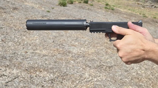 BOSS Suppressors Commander 9 9mm 1/2x28 Titanium CM-1580-9MM-TI-12-SE-BLK